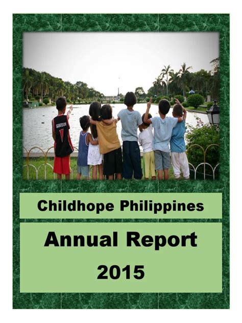 2015 Childhope Asia Philippines Annual Report .